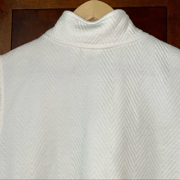 CROFT & BORROW | Off White/Cream Cotton Blend Zip Vest - Picture 3 of 9